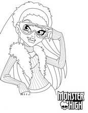 coloriage monster high abbey bominable